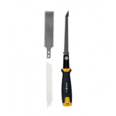 VOREL Fierastrau cu panze mixte, 125-140 mm, maner plastic, tais reversibil