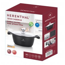 Herenthal Cratita cu capac cu interior marmorat  8..