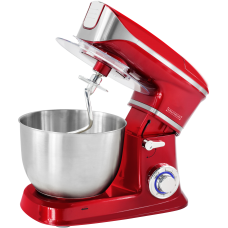 Royalty Line Mixer de bucatarie cu bol si suport 1300W, rosu