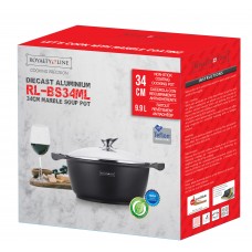 Royalty Line Oala cu capac cu interior marmorat 9...