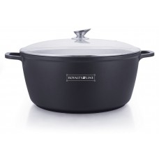 Royalty Line Oala cu capac cu interior marmorat 19.5l, 40cm