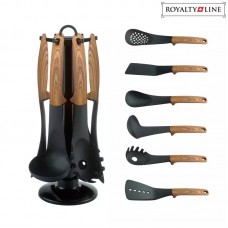 RL-U03 ROYALTY LINE Set ustensile de bucatarie, cu suport, 7 piese