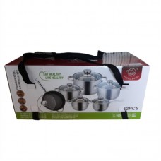 RS-SS12A ROYAL SWISS Set oale din inox cu capac, 12 piese