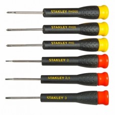 Set de 6 surubelnite de precizie cu tija fixa STANLEY. Set de 6 surubelnite de precizie cu tija fixa STANLEY.