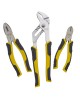 Set 3 clesti cu manere control grip combinat 180 mm cu taiere diagonala 150 mm si cu articulatie reglabila 250 mm STANLEY