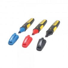 Set marker permanent negru albastru, rosu 3 buc STANLEY.
