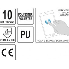 YATO Manusi de protectie din poliester cu poliuret..