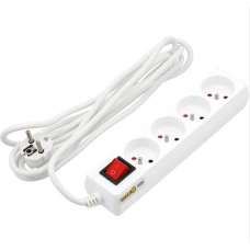 VOREL Prelungitor electric cu impamantare, 4 prize..