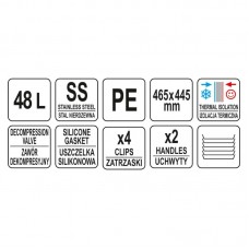 YG-09227 YATO GASTRO Termos din plastic pentru tra..