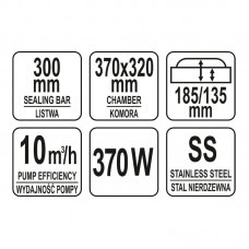 YG-09304 YATO GASTRO Masina de vidat 300 mm, puter..