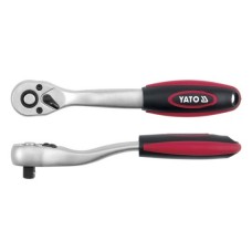 Antrenor curbat cu clichet prindere patrat 1/4 lungime 145 mm YATO