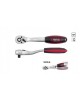 Antrenor curbat cu clichet prindere patrat 3/8 lungime 205 mm YATO