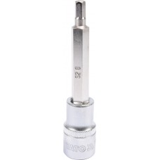 Bit hexagonal 6 mm cu adaptor 1/2 lungime 100 mm YATO