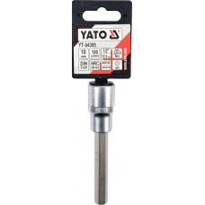 Bit hexagonal 10 mm cu adaptor 1/2 lungime 100 mm YATO