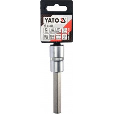 Bit hexagonal 12 mm cu adaptor 1/2 lungime 100 mm YATO