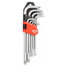 Set 9 chei imbus Torx cu gaura T10-T50 YATO