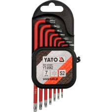 Set 7 chei imbus S2 Torx cu gaura YATO