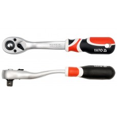 Antrenor curbat cu clichet prindere patrat 1/2 lungime 255 mm YATO