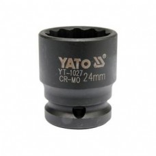 Cheie tubulara bihexagonala de impact prindere patrat 1/2 24 mm YATO Cheie tubulara bihexagonala de impact prindere patrat 1/2 24 mm YATO