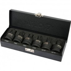 Set de sase biti de impact Torx si Spline 3/4 Yato..