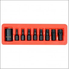 YT-10664 YATO Set biti de impact torx, cu adaptor 1/2", 9 piese