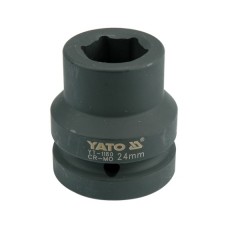 Cheie tubulara hexagonala de impact 1" de 24 mm YATO