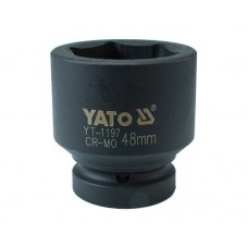 Cheie tubulara hexagonala de impact 1" de 48 mm YATO