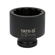 Cheie tubulara bihexagonala de impact 1" de 65 mm YATO