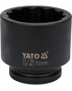 Cheie tubulara bihexagonala de impact 1" de 80 mm YATO