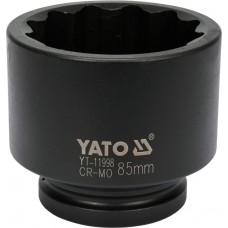 Cheie tubulara bihexagonala de impact 1" de 85 mm YATO