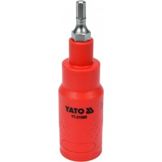 Bit hexagonal 4x75 mm izolat 1000V VDE cu adaptor 3/8 YATO