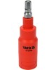 Bit hexagonal 6x75 mm izolat 1000V VDE cu adaptor 3/8 YATO
