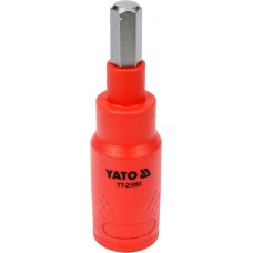 Bit hexagonal 8x75 mm izolat 1000V VDE cu adaptor 3/8 YATO Bit hexagonal 8x75 mm izolat 1000V VDE cu adaptor 3/8 YATO