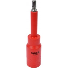 Bit hexagonal 6x120 mm izolat 1000V VDE cu adaptor 1/2 YATO Bit hexagonal 6x120 mm izolat 1000V VDE cu adaptor 1/2 YATO