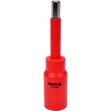 Bit hexagonal 8x120 mm izolat 1000V VDE cu adaptor 1/2 YATO Bit hexagonal 8x120 mm izolat 1000V VDE cu adaptor 1/2 YATO