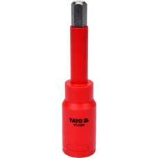 Bit hexagonal 10x120 mm izolat 1000V VDE cu adaptor 1/2 YATO