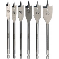 Set 6 burghie plate lemn 10-25 mm YATO Set 6 burghie plate lemn 10-25 mm YATO