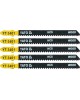 Set 5 Lame HCS pentru fierastrau pendular 10 TPI YATO