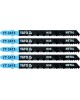 Set 5 lame HSS pentru fierastrau pendular 24-10 TPI YATO