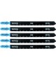 Lame HSS pentru fierastrau pendular 5 buc 21 TPI 130 mm YATO