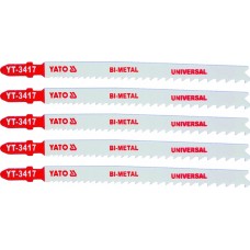 Lame bimetalice pentru fierastrau pendular 5 buc 10 TPI 130 mm YATO