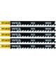 Set 5 lame HCS pentru fierastrau pendular 6 TPI YATO