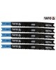 Set 5 lame taiat metal HSS pentru ferastrau pendular 21-16 TPI YATO