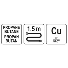 YATO Ciocan de lipit cu gaz, racord filetat 5/8&qu..