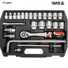Trusa chei tubulare cu antrenor 1/2" Yato 