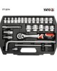 Trusa chei tubulare cu antrenor 1/2" Yato 