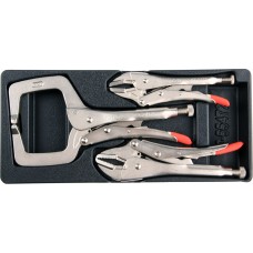 YATO Trusa 3 clesti autoblocanti pentru dulap scule