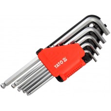 Set 12 chei imbus hexagonale cu bila 74-170 mm YATO