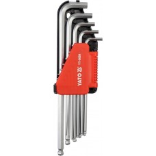 Set 12 chei imbus hexagonale cu bila 91-233 mm YATO