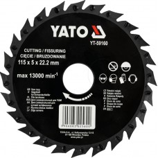 Disc circular raspel pentru lemn 115x22.2 mm YATO